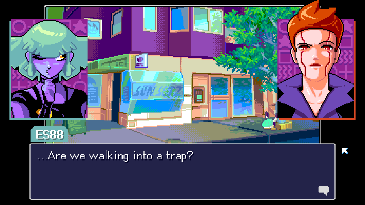 Never be afraid of the unknown in Read Only Memories: Neurodiver