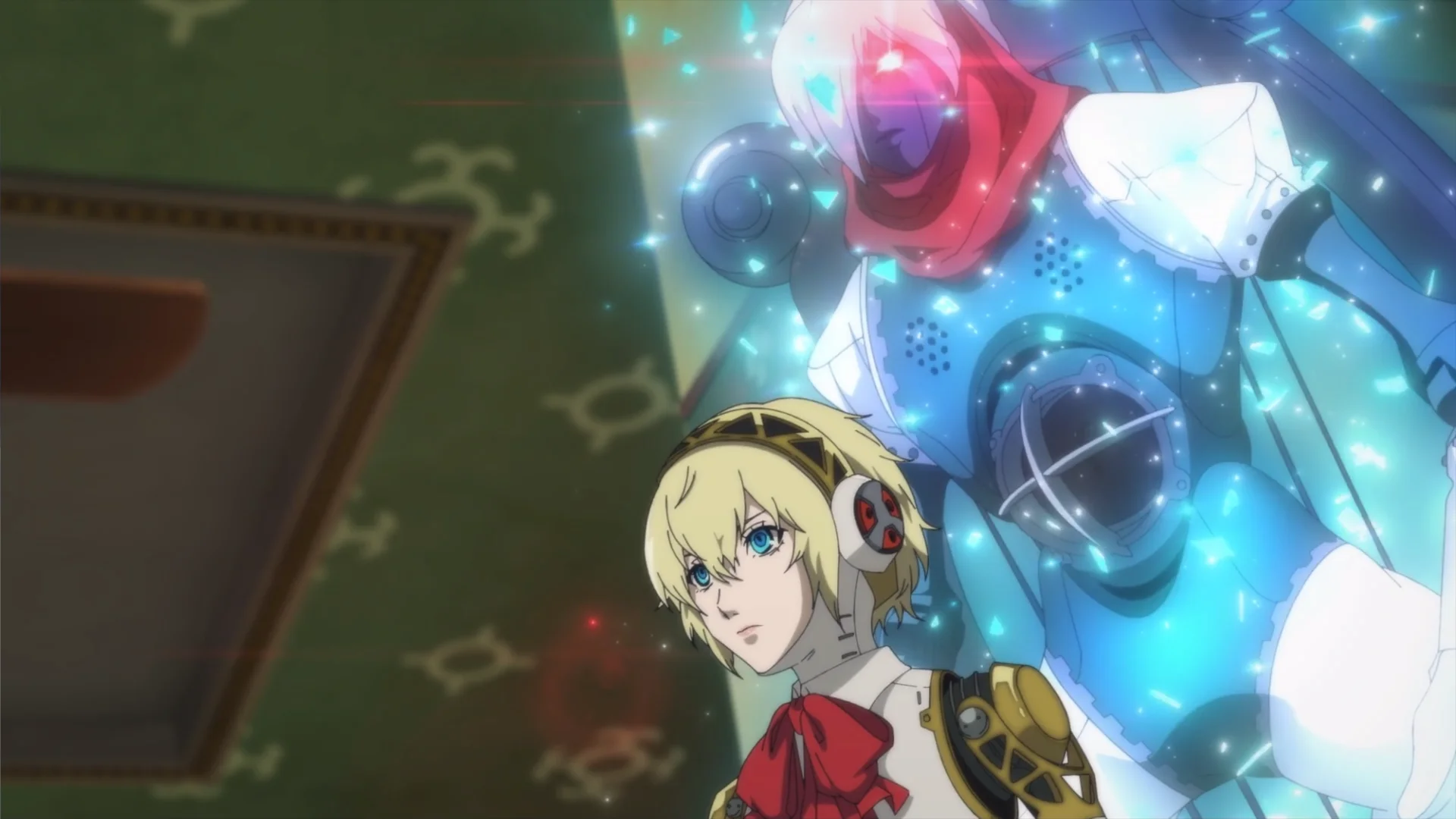 Persona 3 Reload: Episode Aigis Screenshot of Aigis and her Persona, Orpheus