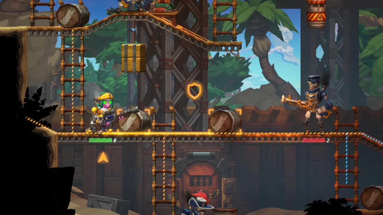 Steamworld Heist II screenshot showing combat.