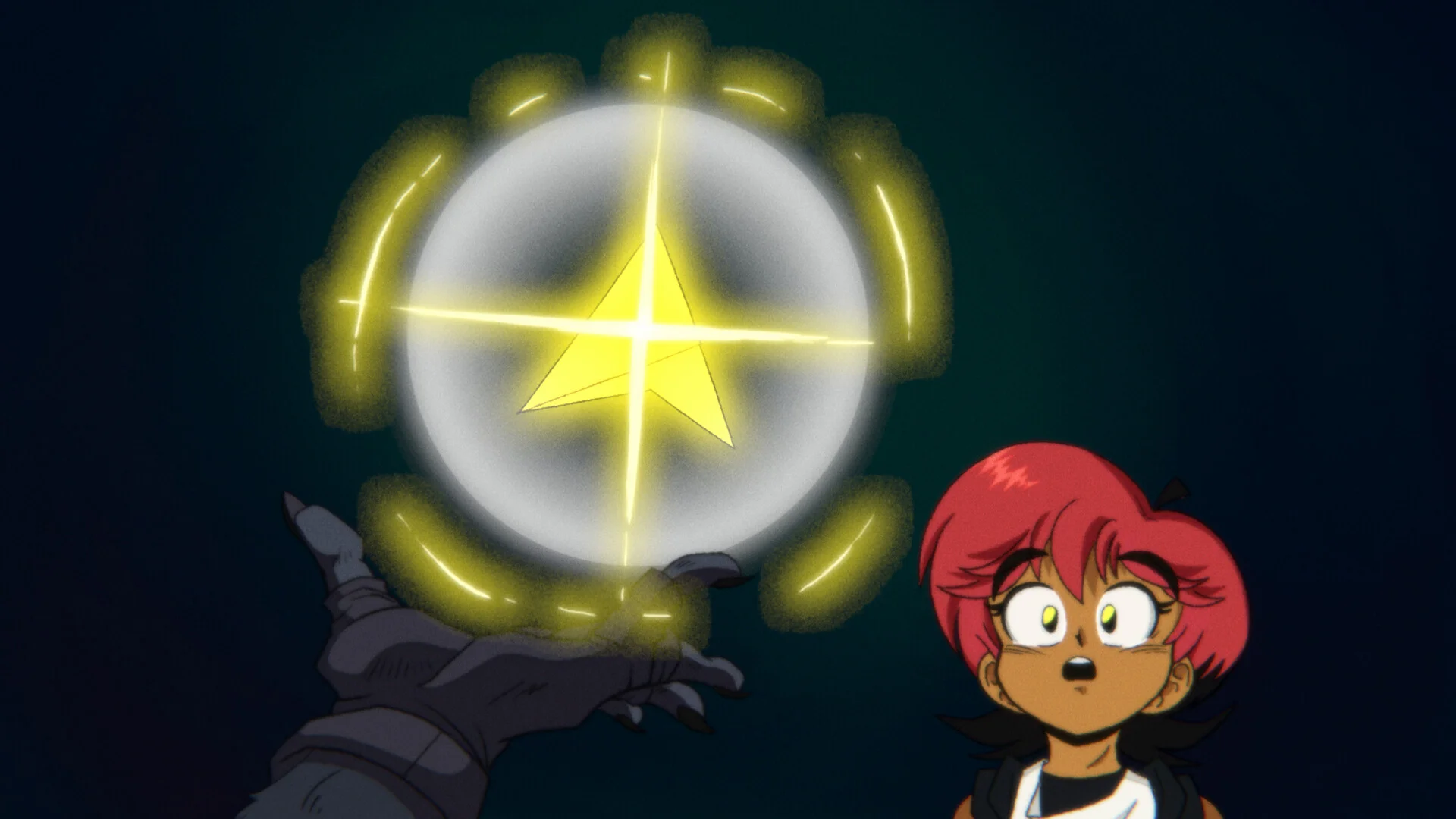 Wander Stars protagonist transfixed by glowing orb